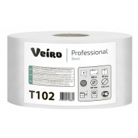 Туалетная бумага Veiro Professional Basic T102, в рулоне, 200м, 1 слой, белая
