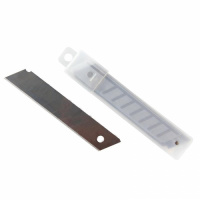 Лезвия для канцелярского ножа Эконом 18мм, 10шт/уп, в пластиковом футляре