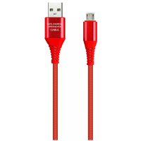 Кабель Smart Buy Gear USB2.0 (A) - microUSB (B), 1м, красный