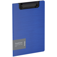 Папка-планшет с зажимом Berlingo 'Steel&Style' A5+, 1800мкм, пластик (полифом), синяя