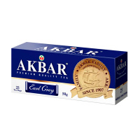 Чай Akbar Граф Грей, черный, 25 пакетиков