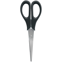 Канцелярские ножницы Erich Krause Standard 13.5см, черные, 21919