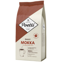 Кофе в зернах Poetti 'Daily Mokka', вакуумный пакет, 1кг