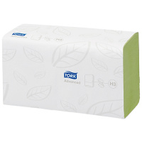 Бумажные полотенца Tork Advanced H3, 290179, листовые, зеленые, V укладка, 250шт, 2 слоя