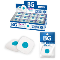 Ластик BG 'Focus', квадратный, пластиковый держатель, термопластичная резина, 35*35мм