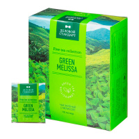 Чай Деловой Стандарт Green Melissa, зеленый с мелиссой, 100 пакетиков