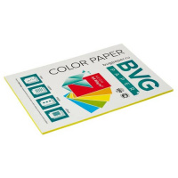Цветная бумага для принтера Bvg Neon желтая, А4, 50 листов, 80г/м2