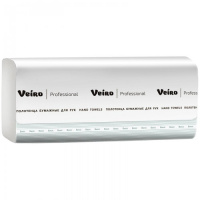 Бумажные полотенца Veiro Professional Basic KV104, листовые, белые, V укладка, 250шт, 1 слой