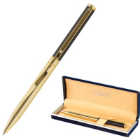 Ручка подарочная шариковая GALANT 'ALLUSION', корпус черный/золотой, детали золотистые, узел 0,7 мм,