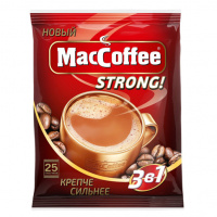 Кофе порционный Maccoffee  3в1 Strong, 25шт х 18г
