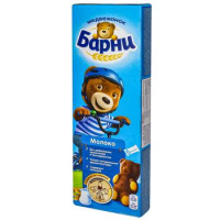 Бисквит Медвежонок Барни молоко, 5 х 30г