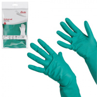 Перчатки резиновые Vileda Professional универсальные M, зеленые, 100801