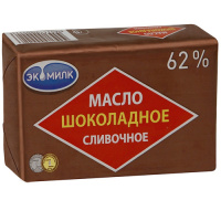Масло сливочное Экомилк шоколадное 62%, 180г