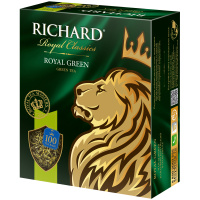 Чай Richard Royal Green, зеленый, 100 пакетиков
