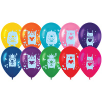 Воздушные шары Meshu Kids friends 30см, пастель, ассорти, 50шт