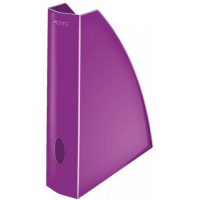 Накопитель вертикальный для бумаг Leitz Wow А4, 75мм, фиолетовый, 52771062