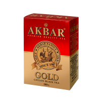 Чай Akbar Gold черный, листовой, 100г
