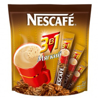 Кофе порционный Nescafe Мягкий 3в1 20шт х 16г, растворимый, пакет
