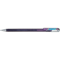 Ручка гелевая Pentel Dual Metallic фиолетовая-синяя, 0.55мм, хамелеон