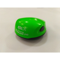 Оснастка карманная круглая Colop Stamp Mouse R40 d=40мм, зеленый неон