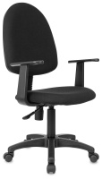 Кресло офисное Бюрократ CH-1300 ткань, черная Престиж+, крестовина пластик