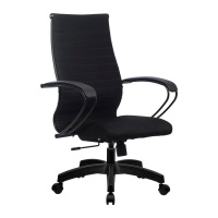 Кресло офисное Метта Комплект 19 ткань-сетка, черный, крестовина пластик