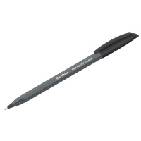 Шариковая ручка Berlingo Triangle Silver черная, 1мм, серы корпус