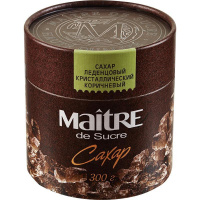 Сахар Maitre de Sucre леденцовый коричневый,300г