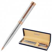 Ручка подарочная шариковая GALANT 'ESQUISSE', корпус серебристый, детали розовое золото, узел 0,7 мм