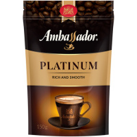 Кофе растворимый AMBASSADOR 'Platinum', сублимированный, 150 г, вакуумная упаковка