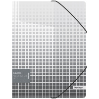 Папка на резинке Berlingo 'Squares' А4, 600мкм, с рисунком