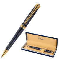 Ручка подарочная шариковая GALANT 'TRAFORO', корпус синий, детали золотистые, узел 0,7 мм, синяя, 14