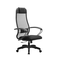 Кресло офисное Метта Комплект 11 ткань-сетка, черный, крестовина пластик