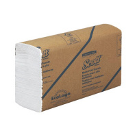 Бумажные полотенца листовые Kimberly-Clark Scott MultiFold 3749, листовые, 250шт, 1 слой, белые