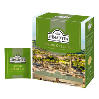 Чай Ahmad Jasmine Green Tea (Зеленый Чай с Жасмином), зеленый, 100 пакетиков