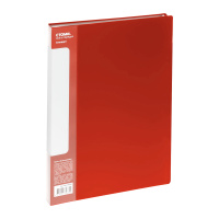 Файловая папка Стамм Стандарт красная, на 80 файлов, 30мм, 800мкм