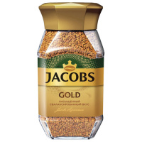 Кофе растворимый JACOBS 'Gold', сублимированный, 190 г, стеклянная банка, 8051789