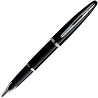 Перьевая ручка Waterman Carene Black ST F, черный с серебром корпус, S0293970