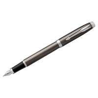 Перьевая ручка Parker IM Core F, темно-серый/серебристый корпус, 1931650